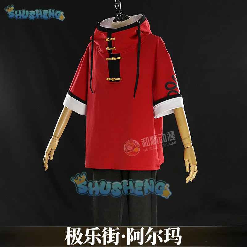 Gokurakugai Aruma Cosplay Costume Uniform Halloween Carnival Party Christmas Play Role Clothes Clothing for Men Shusheng