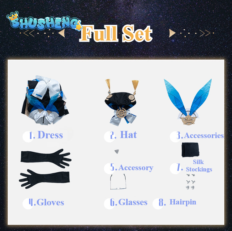 Pela Cosplay Costume Honkai Star Rail Wig Dress Uniform Pelageya Sergeyevna Cosplay Costume Disguise Halloween Suit for Women