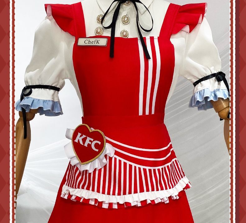 Identity V Grace Naiad Game Suit Sweet Lovely Maid Dress Cosplay Costume Halloween Party Role Play Outfit Women