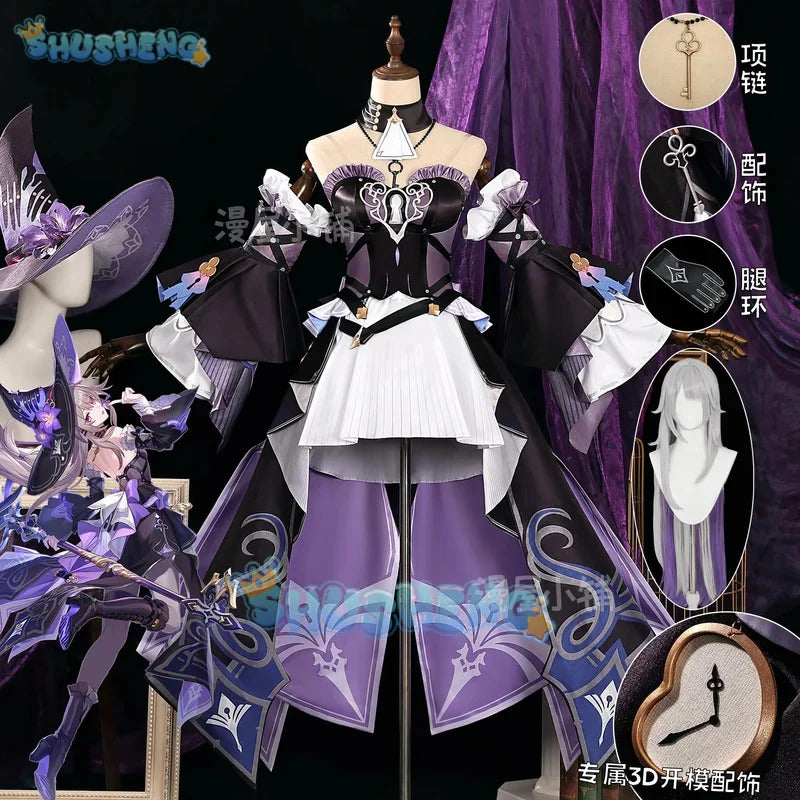 Shusheng Game Honkai Star Rail The Herta Cosplay Costume Herta Outfit Role Play For Halloween Carnival Prop Adult Women Men