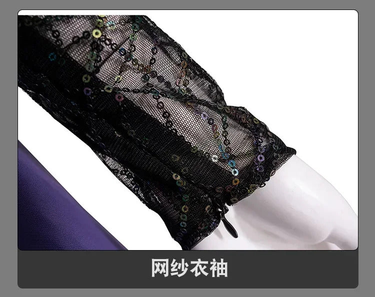 Movie Agatha Harkness Cosplay Agatha Cos All Along Costume New Elegant Dress Coat Shawl Accessories Set Christmas Party Full Set