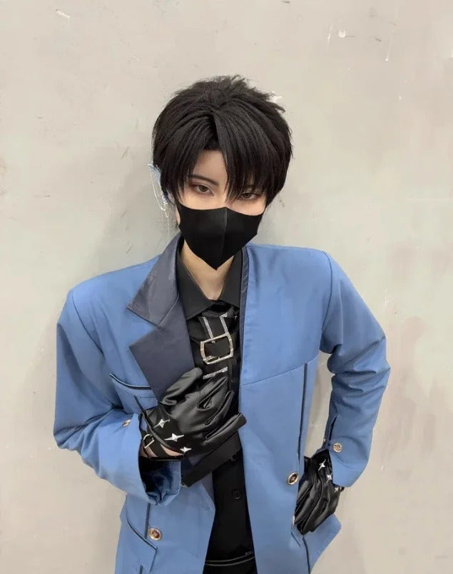 Shusheng-R Game Love and Deepspace Rafayel Xavier Zayne Sylus Cosplay Costume Halloween party handsome suit pants shirt tie Man uniform set