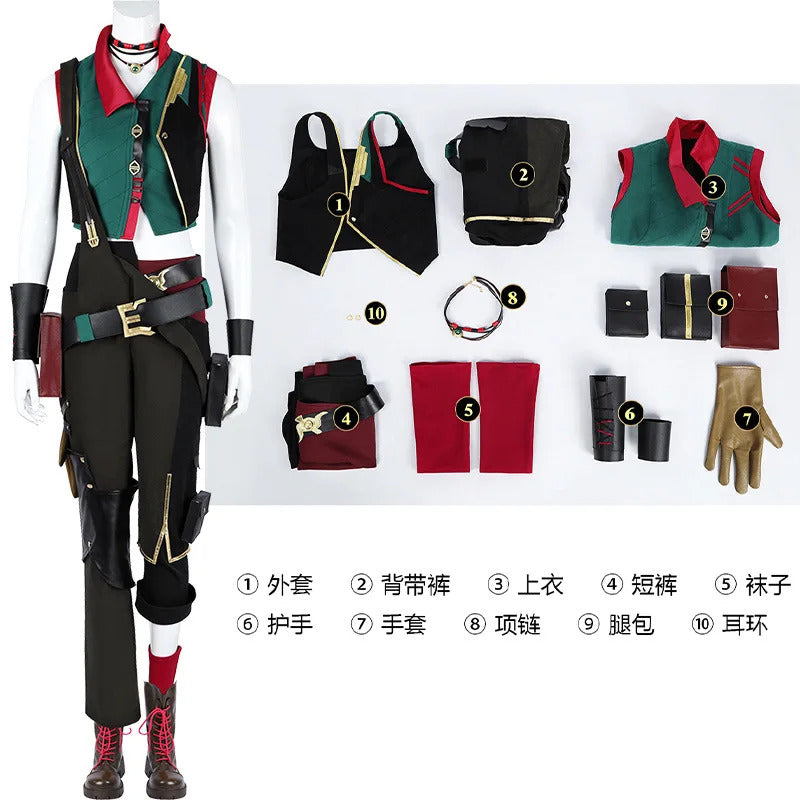 Arcane Season 2 Jinx Cosplay Costume BAOBAO Overall Uniform Halloween Carnival Party Christmas Play Role Clothes Clothing
