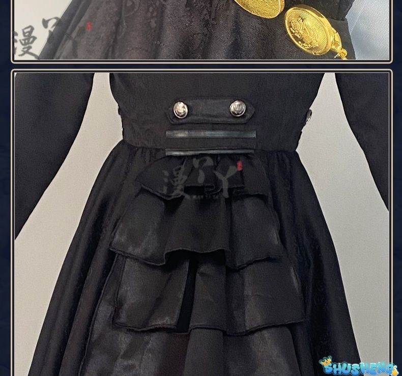 Game Identity V Demi Bourbon Cosplay Costume Barmaid True Proof New Skin Uniforms Costume Suits Black Clothes