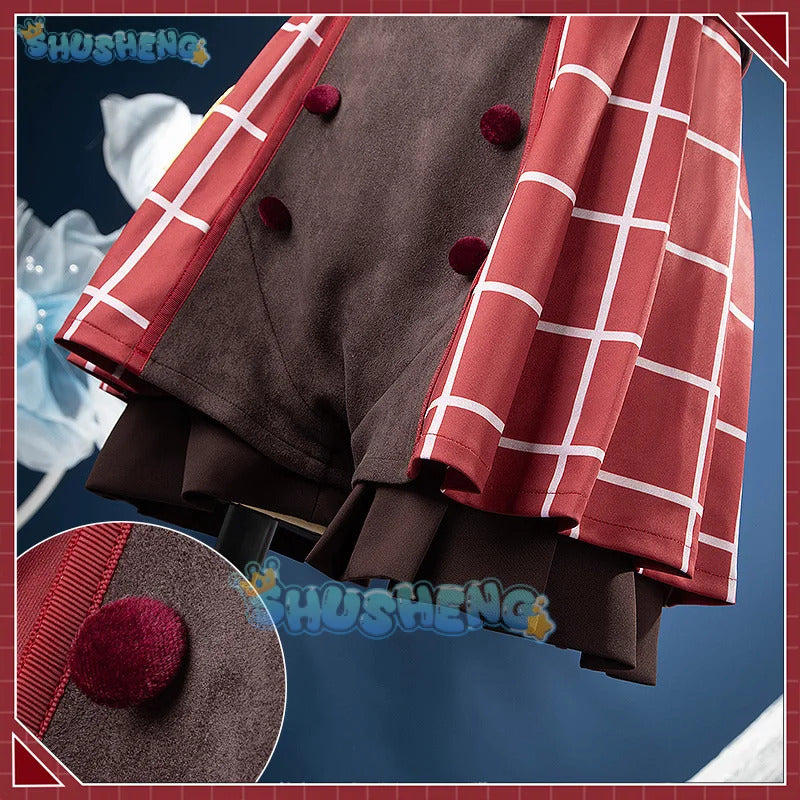 Shusheng Vtuber Nijisanji Uduki Kohh MV Game Suit Lovely Uniform Cosplay Costume Halloween Carnival Party Role Play Outfit