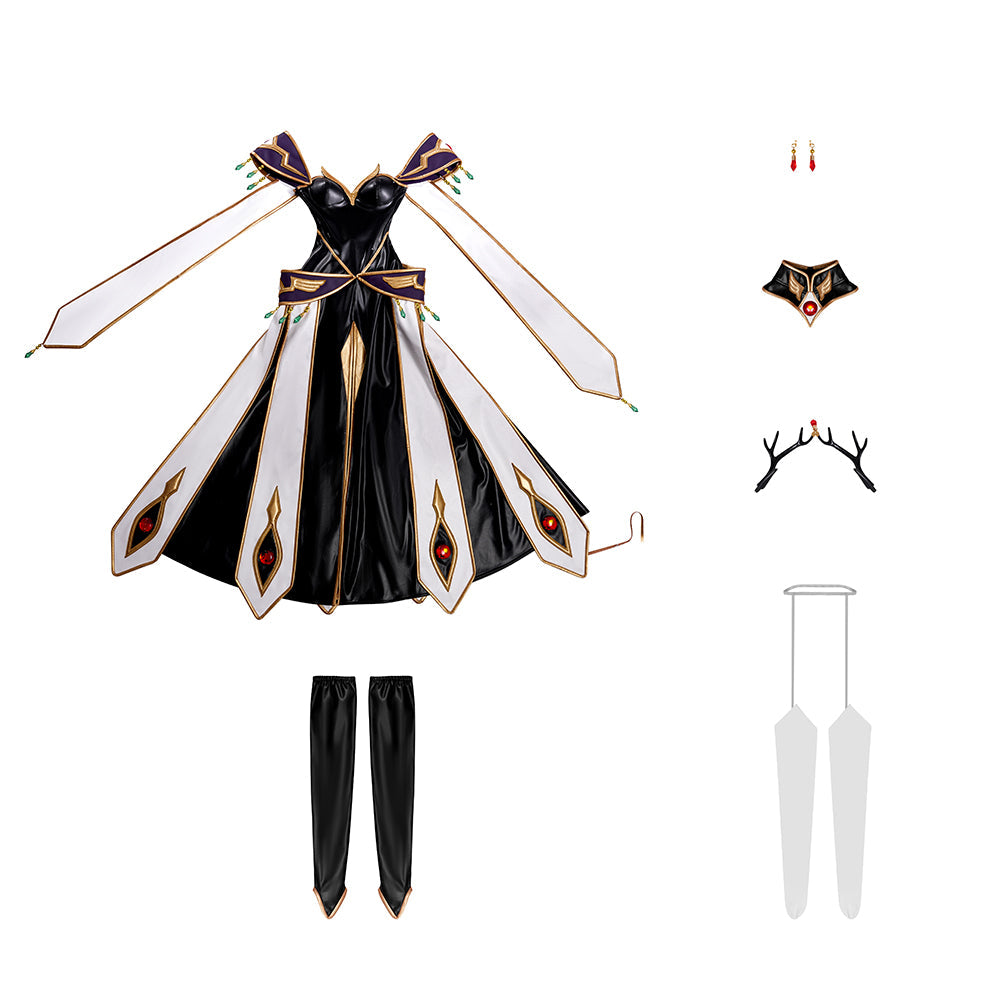 Queen Costumes CODE GEASS Lelouch of The Rebellion Set Halloween Christmas Costumes for Adults Deguisement for Carnaval