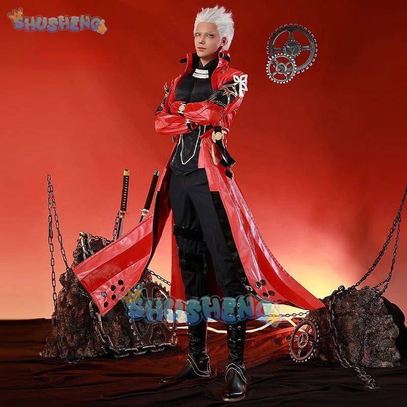 Honkai:Star Rail FATE Archer Cosplay Costume Uniform Halloween Carnival Party Christmas Play Role Clothes Clothing for Men