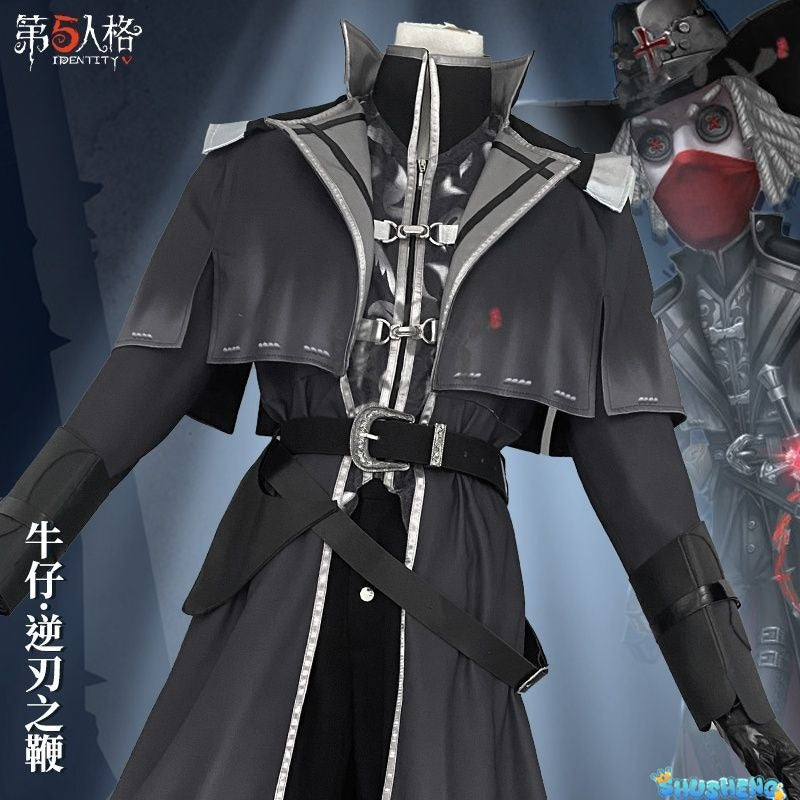 Identity V Cowboy Cosplay Costume Misfit Outfit Cowboy Cos Kevin Ayuso Hallowmas Carnival Disguies Party Costume