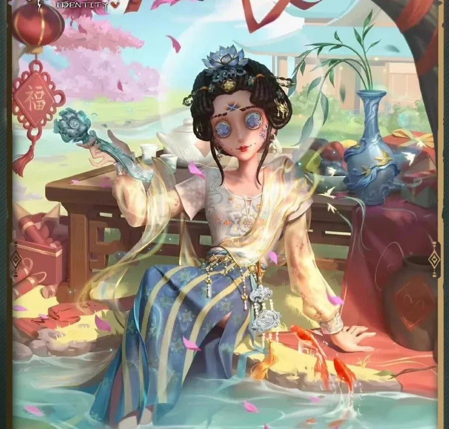 Shusheng-R Identity Ⅴ Emily Dyer Doctor Lydia Jones Cosplay Costume Halloween carnival Gorgeous Chinese style dress accessories prop set