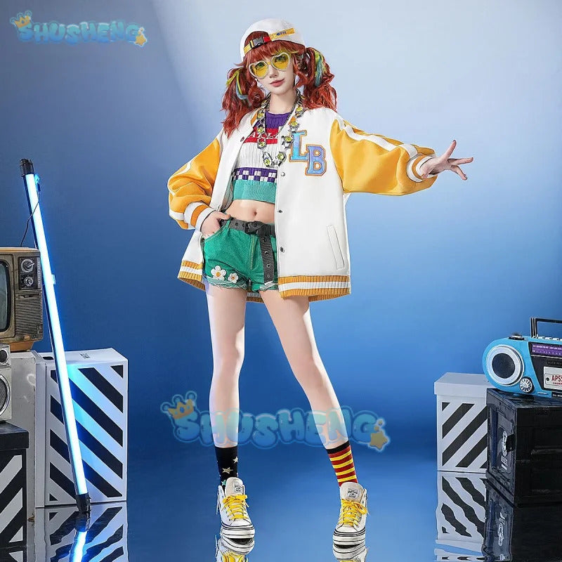 Identity Ⅴ Cheerleader Cosplay Costume Lily Ballier OPH.LILY Uniform Halloween Carnival Party Christmas Play Role Clothing