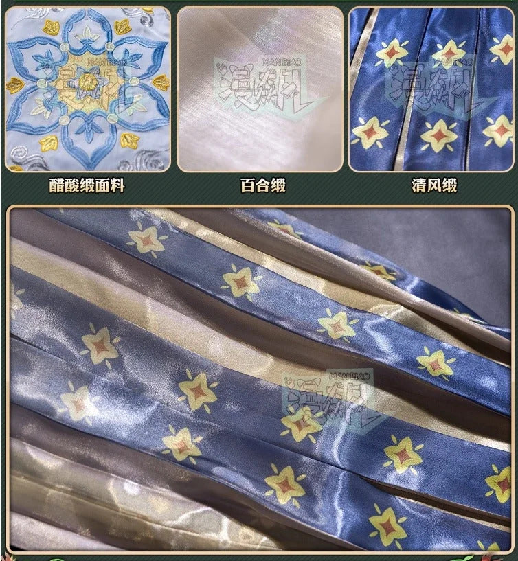 Shusheng-R Identity Ⅴ Emily Dyer Doctor Lydia Jones Cosplay Costume Halloween carnival Gorgeous Chinese style dress accessories prop set