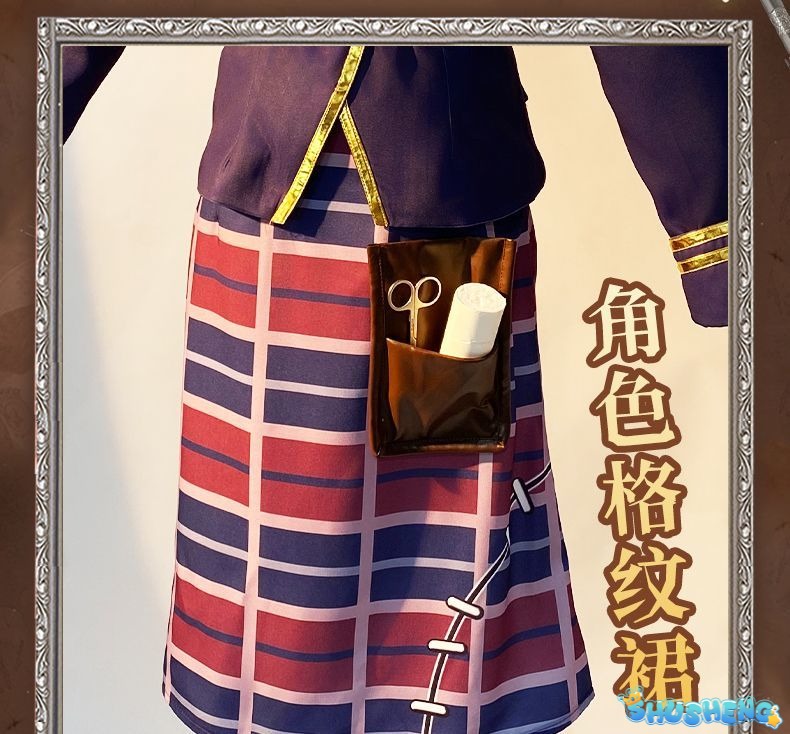 Game Identity V Doctor Emily Dyer Ivory Tower Cosplay Costume Women Dress Anime Outfit Halloween Party Roleplay Fullset