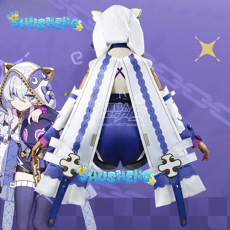 Theresa Apocalypse Cosplay Game Honkai Impact 3 Costume Accessories Wig Props Set Christmas Convention Party Carnival Uniforms