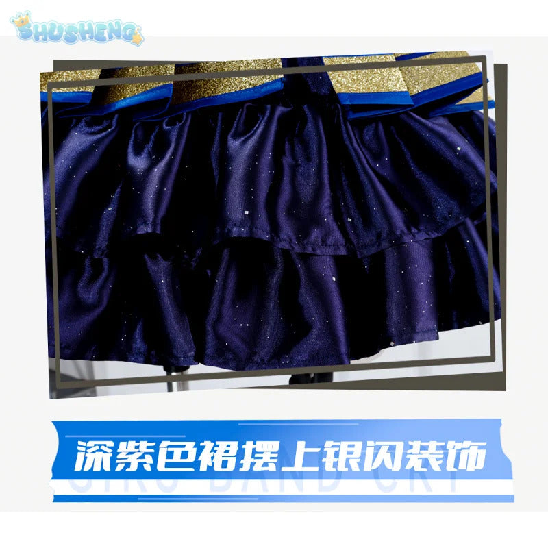 Diamond Dust Hina Rin Nana Ai Cosplay GIRLS BAND CRY gbc hina Costume Halloween Party Fashion Dress Wig Props Uniform Woman Set
