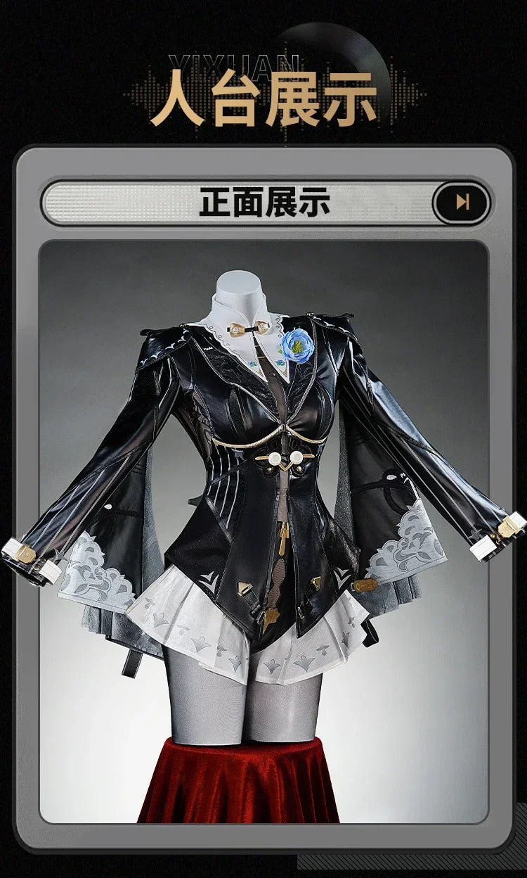 Zenless Zone Zero Yixuan Cosplay Costume Trails of Ink Uniform New Skin Yunkui Summit Headwear Halloween Party for Women Girls