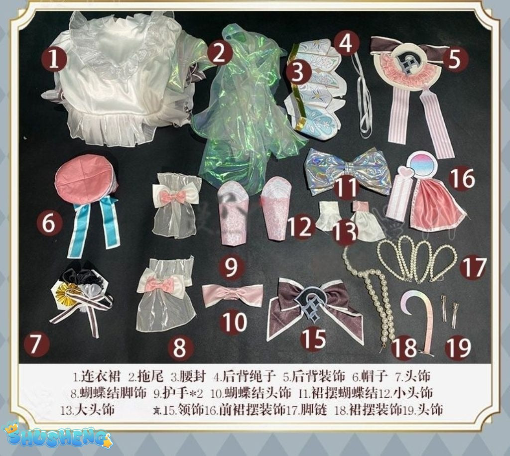 Dolia Cosplay Costume Game Honor of Kings Doria Costume Uniform Dress Headgear Set Duo Liya Role Play Clothing Women Dress