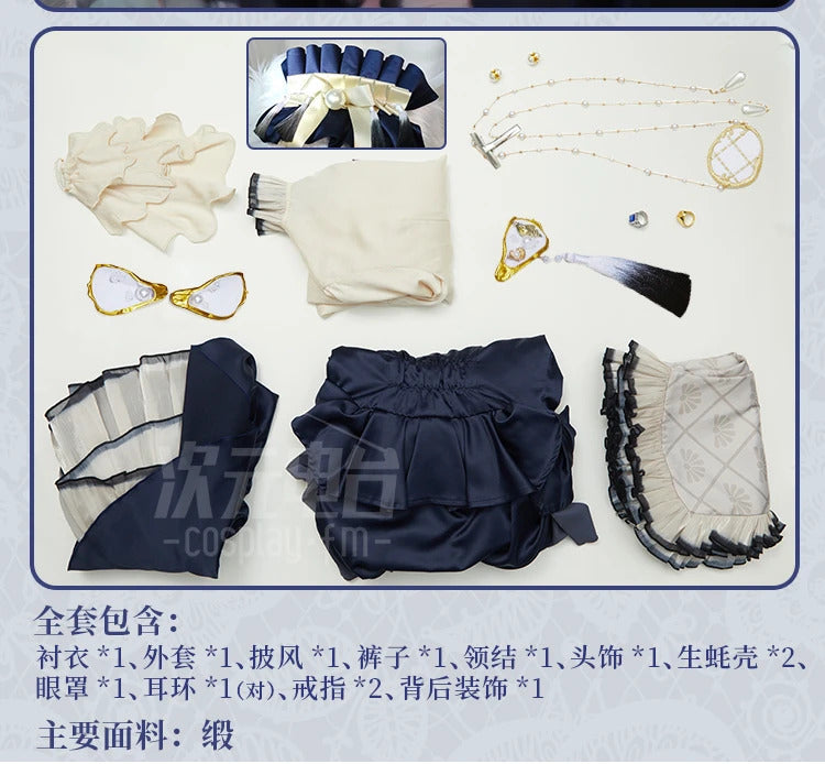 Anime Black Butler Cosplay Ciel Phantomhive Oyster oysters Costume Gothic style dress accessories Halloween party women uniform