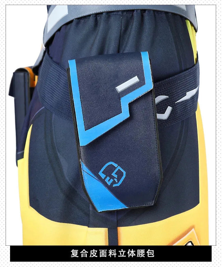 Game Waylay VALORANT Cosplay Costume Jumpsuit backpack waist bag necklace ear clip set Halloween casual for men women uniform