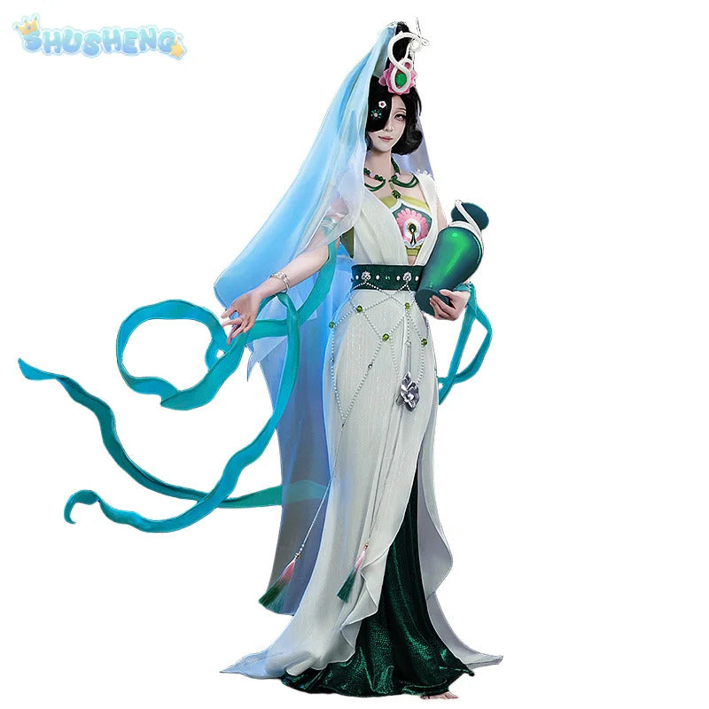 Shusheng-R Game Reverse:1999 Tuesday Christine Cosplay Costume Halloween Carnival Chinese style Hanfu Dress Accessories Props Sweet Set
