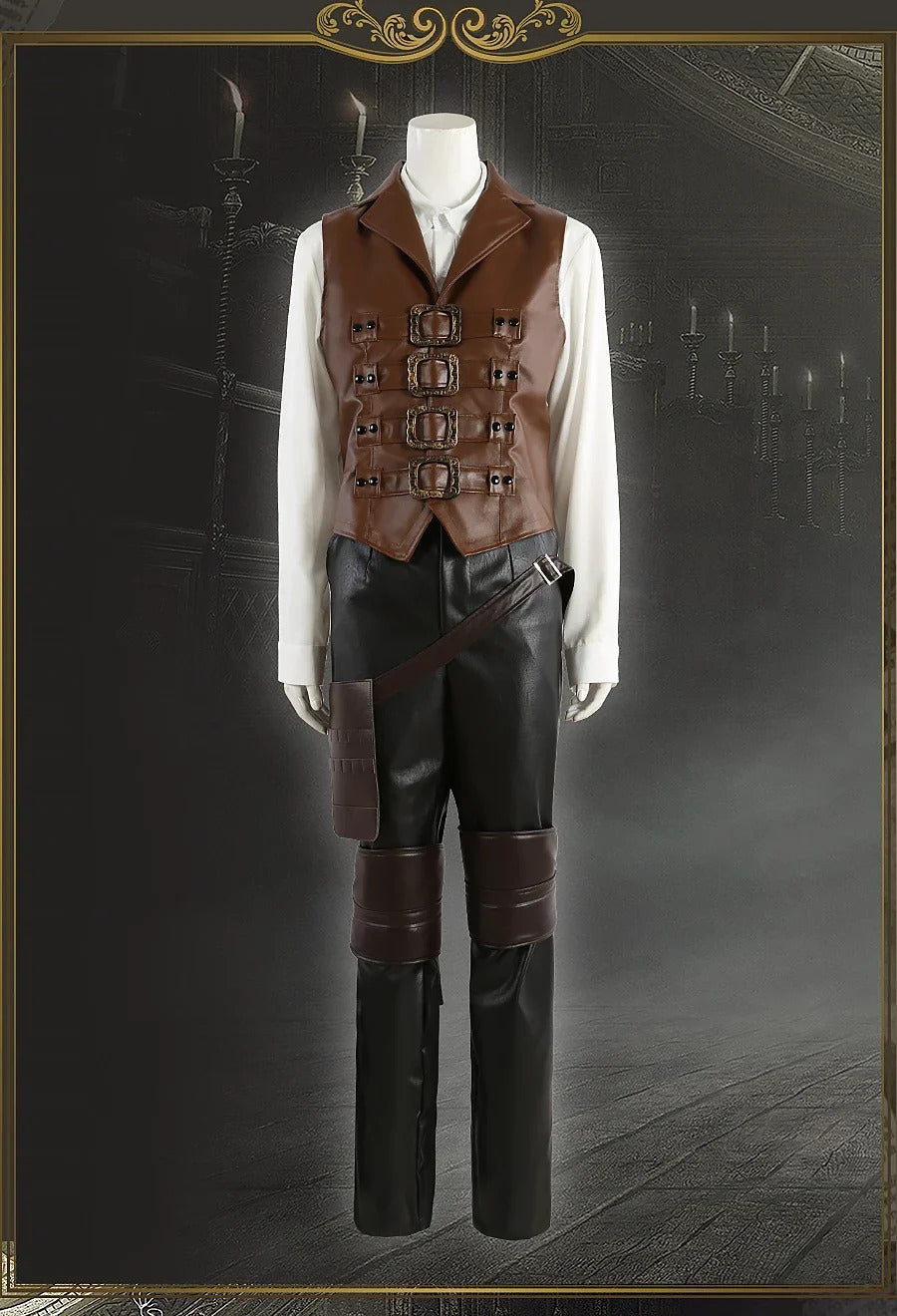 Gehrman Hunter Cosplay Costume Game Bloodborne Uniform Halloween Carnival Party Christmas Play Role Clothes Clothing for Men