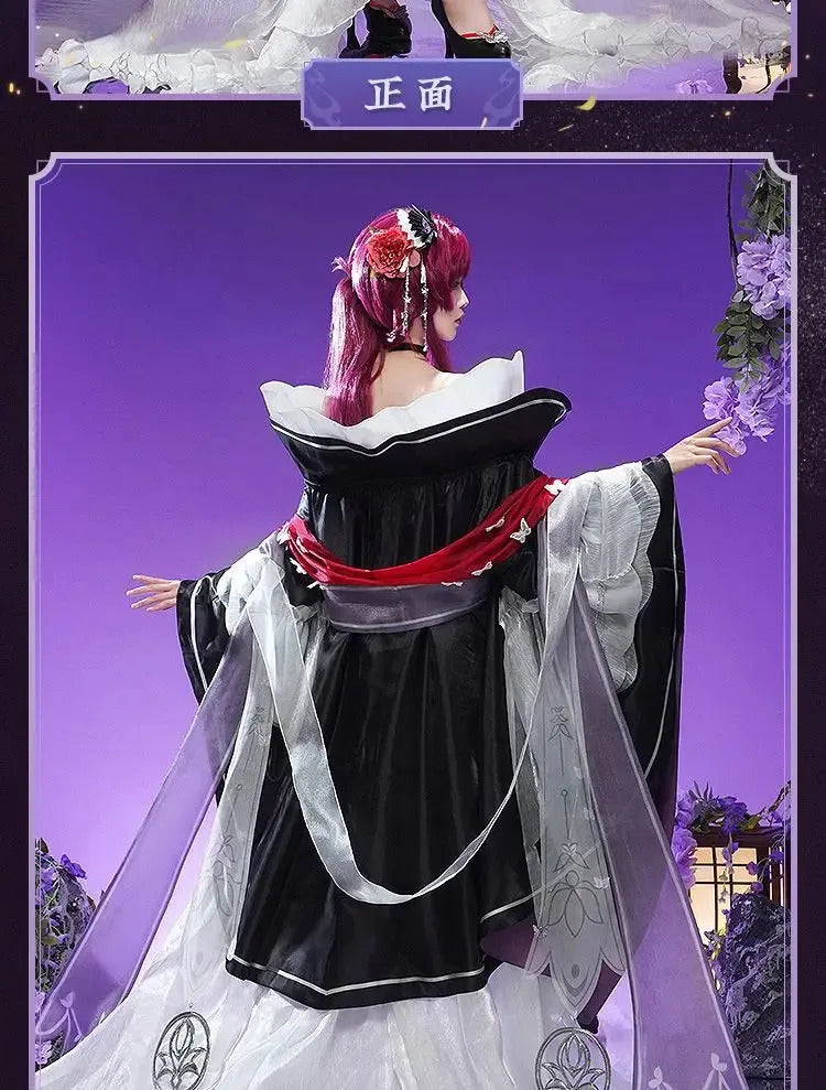 Honkai: Star rail Kafka cosplay costume Halloween Chinese style dress jacket props accessories wig set Men Women uniform