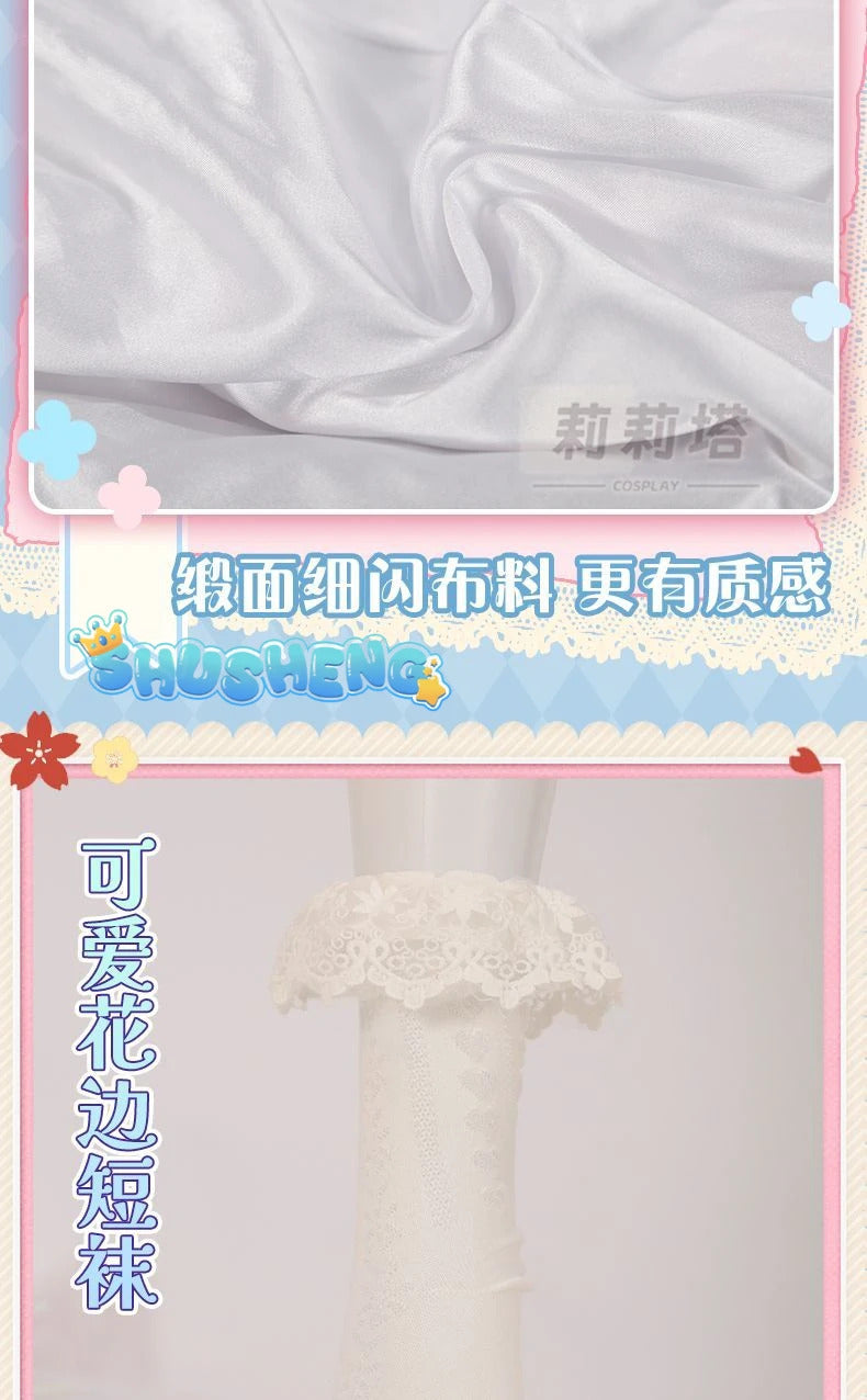Miku cosplay cute princess Loli dress Miku wig play a full set of dresses for Christmas and Halloween