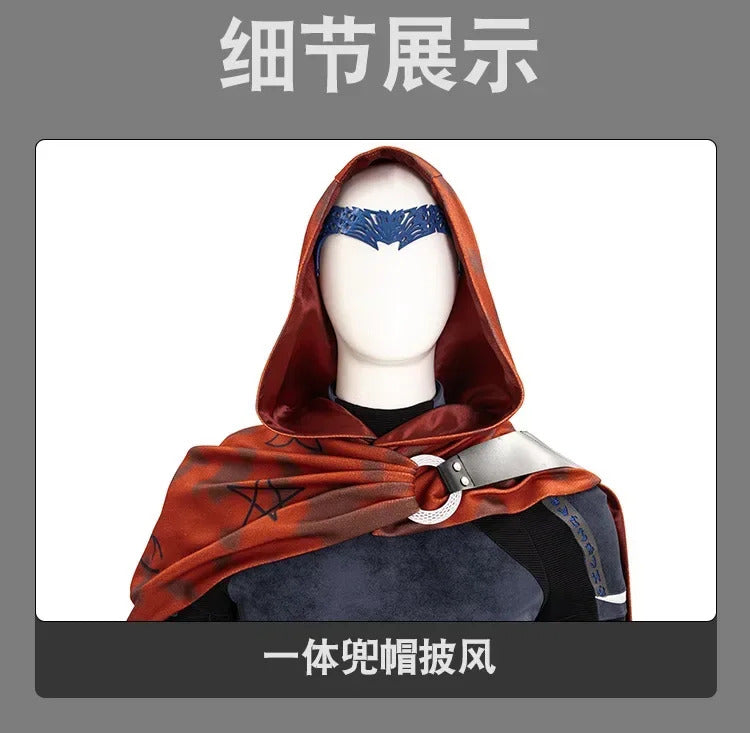 Red Agatha Wiccan Cosplay Costume Billy Kaplan Uniform Halloween Carnival Party Christmas Play Role Clothes Clothing for Men