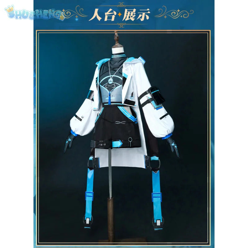 Genshin Impact Wanderer Balladeer Cosplay Kabukimono Costume Halloween Fashion DJ New Props Wig Accessories Men Women Uniform