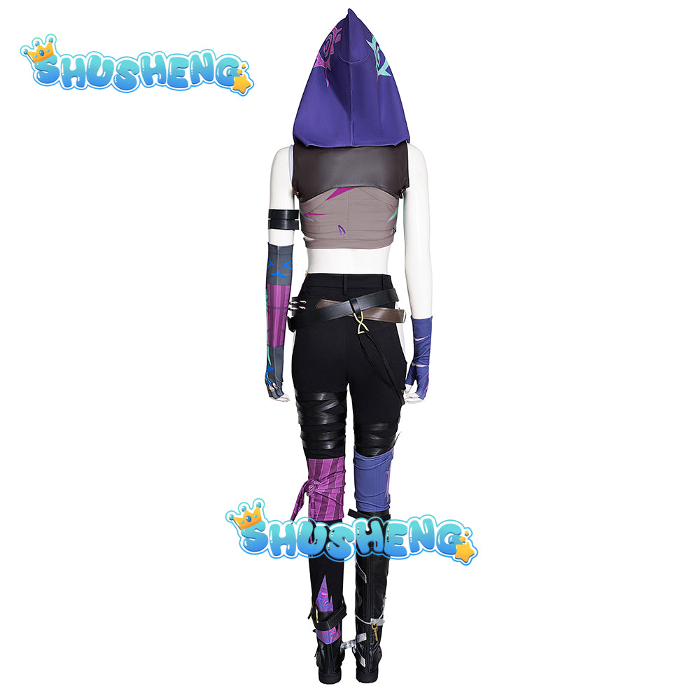 Jinx Hoodie Cosplay Costume Anime Arcane Women LOL Arcane Jinx Cosplay Hoodie Costume Plus Size