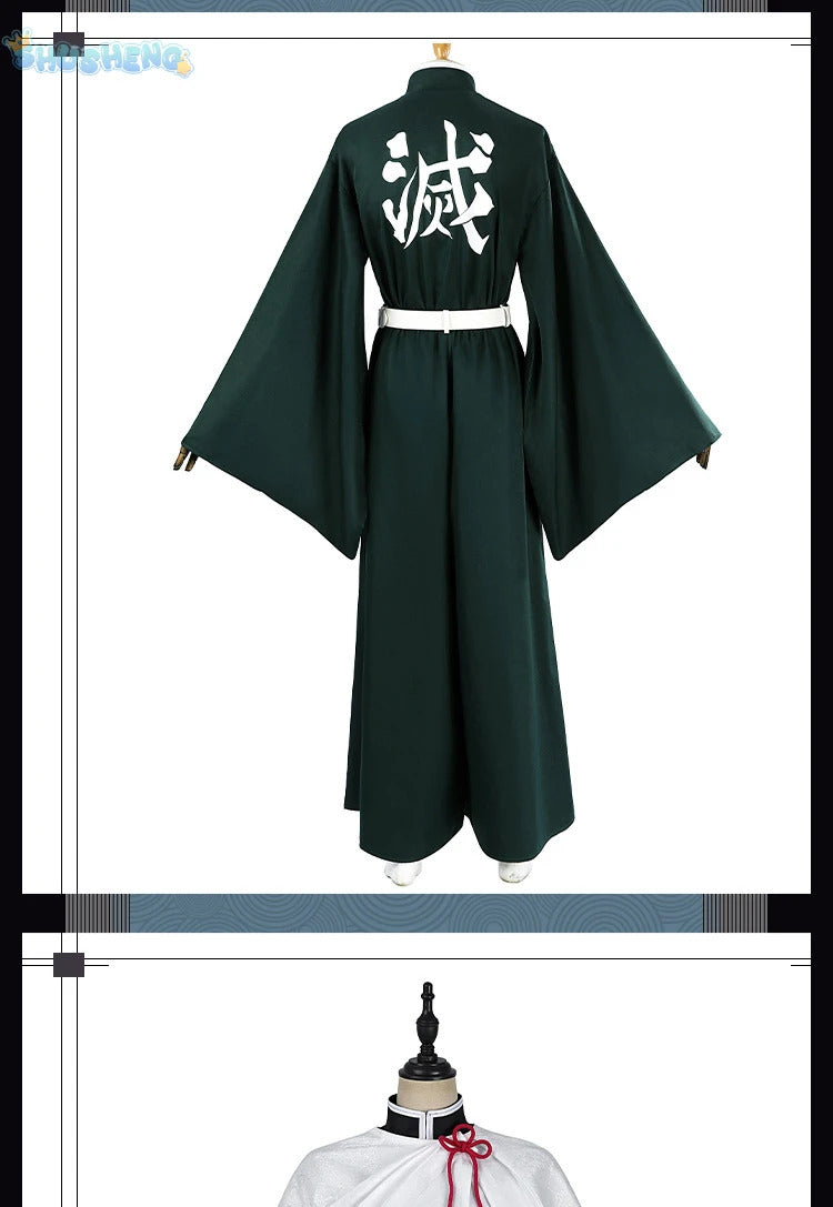 Anime Demon Slayer Kochou Kanae Tokitou Muichirou Kanroji Mitsuri Cosplay Costume Halloween Carnival man Woman Full Set uniform