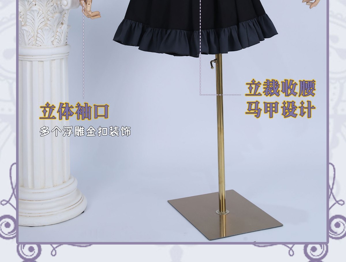 Love, Chunibyo & Other Delusions Takanashi Rikka Cosplay Costume Gothic Dress Halloween sweet girl New uniform