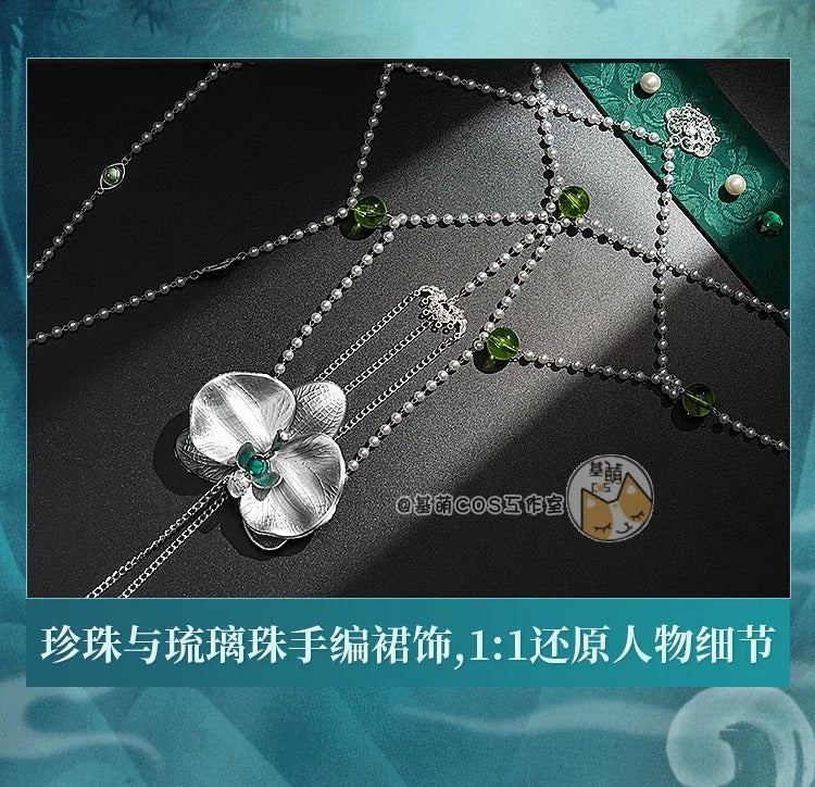 Shusheng-R Game Reverse:1999 Tuesday Christine Cosplay Costume Halloween Carnival Chinese style Hanfu Dress Accessories Props Sweet Set