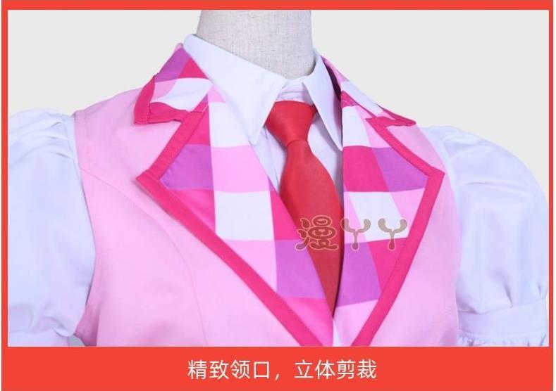 Aikatsu! Series Hoshimiya Ichigo Cosplay Costume Hair accessories tie accessories Halloween party pink cute Lolita uniform set