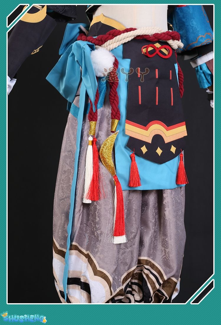 Game Genshin Impact Gorou Cosplay Costume Men Combat Uniform Fox Boy Costume Halloween Women Cosplay Costume Full Set