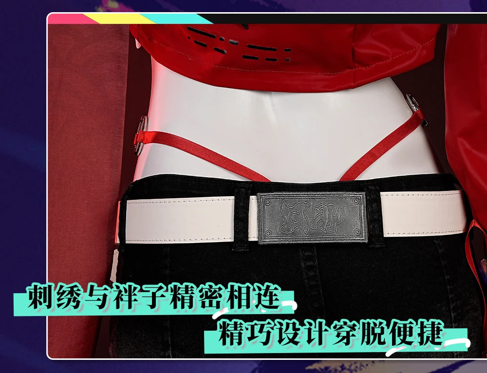 Rappa Cosplay Costume Honkai Star Rail Uniform Hat Jacket Shorts Galaxy Ranger Props Halloween Party Women Accessory Shusheng