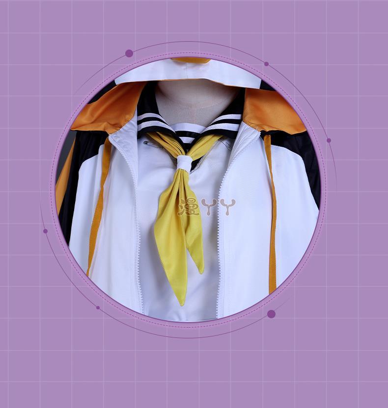 Anime Vtuber Cosplay Petra Gurin Outfit Jumpsuit Coat Pleated Skirt Fishbone Clip Suit Wig Role Play Halloween Party Costume