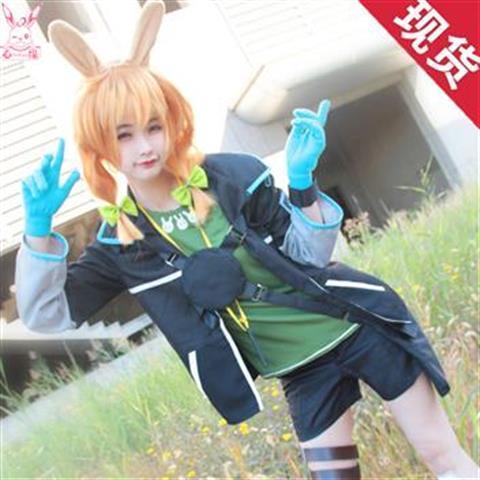 Arknights Kroos Cosplay Game Anime Halloween Clothing Wig Bag Ears