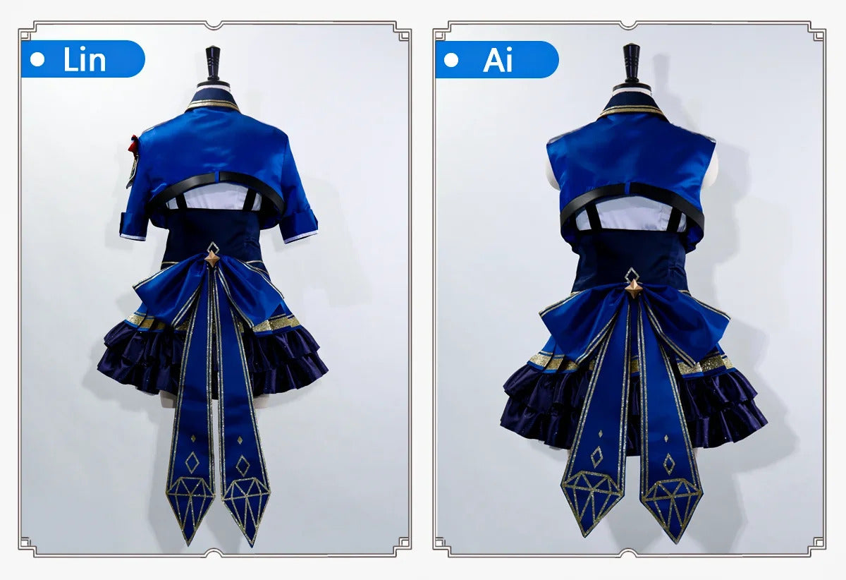 Diamond Dust Hina Rin Nana Ai Cosplay GIRLS BAND CRY gbc hina Costume Halloween Party Fashion Dress Wig Props Uniform Woman Set