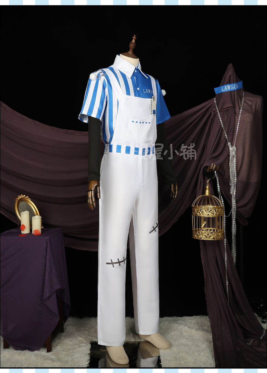 LAWSON Ada Mesmer Cosplay Anime Identity V Emil Cosplay Costume Maid Dress Uniform Halloween Party Role Play Outfit For Woman