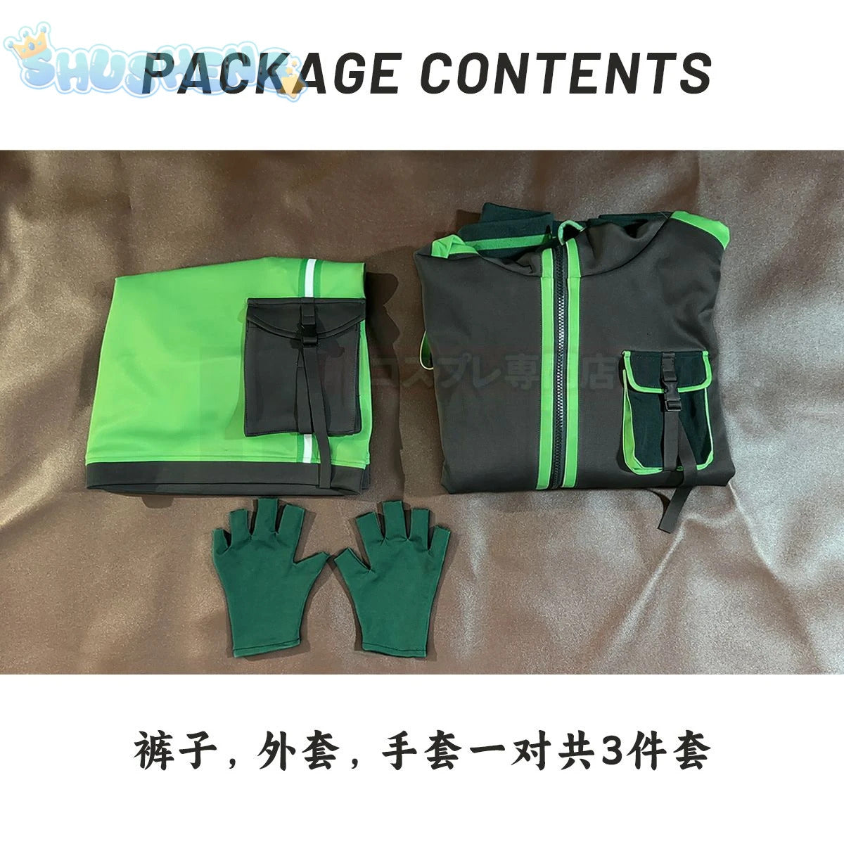 Mob Psycho 100 Cosplay Kageyama Shigeo Costume Handsome long sleeved hooded jacket pants wig Halloween party uniform Man set