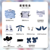 Love Live u's GiGO Cafe Kousaka Honoka Minami Kotori Sonoda Umi Apron Maid Dress Uniform Outfits Anime Cosplay Costumes