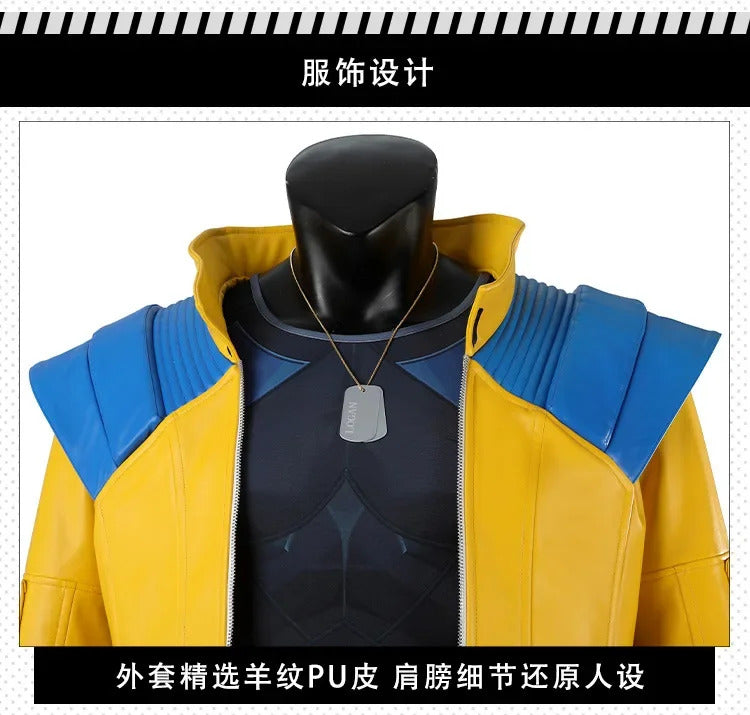 Rivals WOLVERINE Cosplay Costume Men Jacket Pant Superhero Rival Costume Logan Coat Outfit Male Halloween Clothes Party Full Set