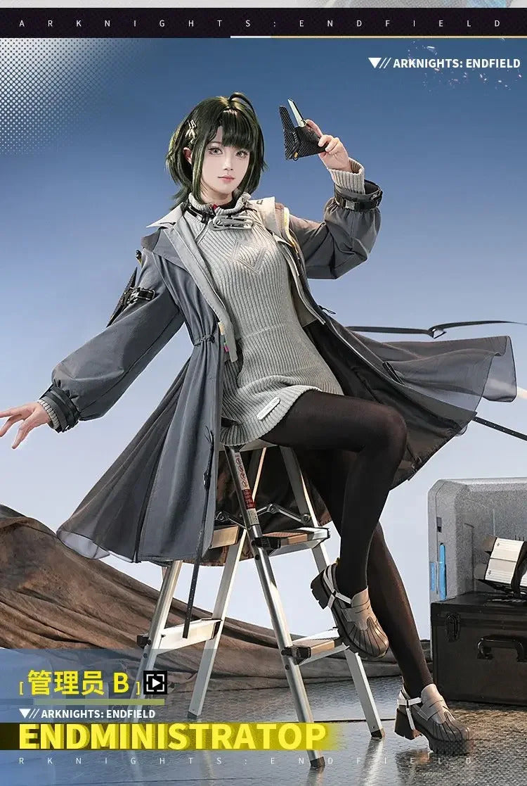 Arknights: Endfield Endministrator B Cosplay Costume Uniform Halloween Carnival Party Christmas Play Role Clothes Clothing