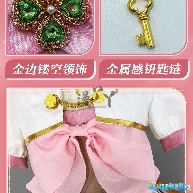 Virtual YouTuber Ace Taffy Cosplay Costume Dress Hat Bow Gloves Hairpin Shirt For Game Party Custom Made