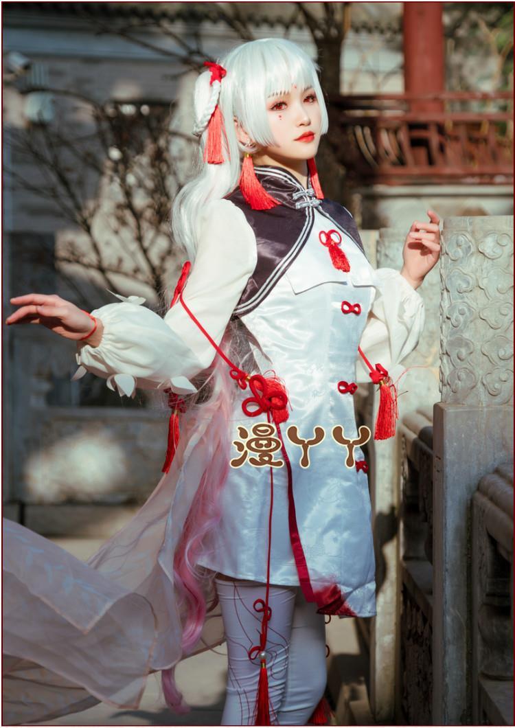 Shiranui Onmyoji Shiranui Cosplay Costume Halloween party dress female cheongsam