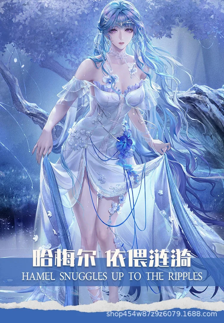 Game Path to Nowhere Hamel Cosplay Costume Sexy dress accessories leg rings props wig set Halloween women's Hamel New uniform