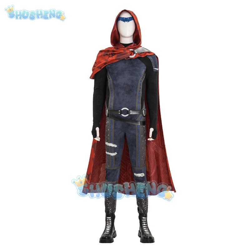 Red Agatha Wiccan Cosplay Costume Billy Kaplan Uniform Halloween Carnival Party Christmas Play Role Clothes Clothing for Men