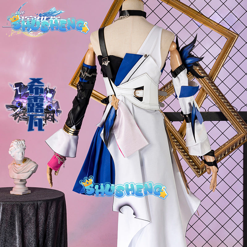 Honkai Star Rail Serval Landau Cosplay CostumeWig Dress Uniform Earrings Mechanic Belobog Jarilo VI Halloween Party Props Women