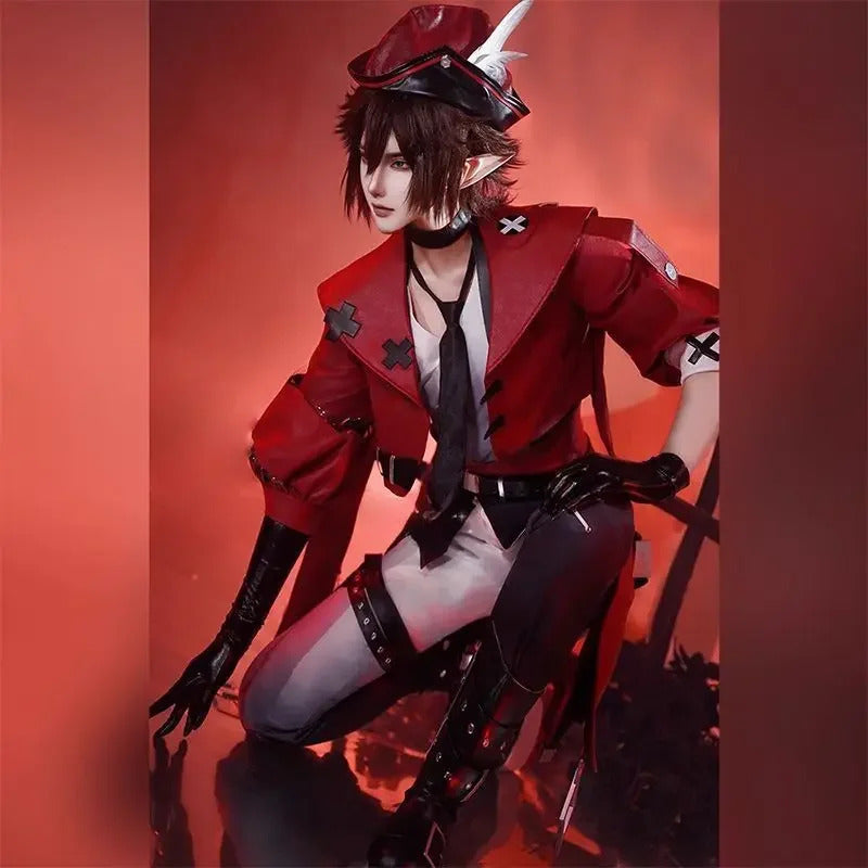 Anime AOTU Anmicius Cosplay Costume Leather jacket pants props tie accessories set Halloween men women fashion New uniform