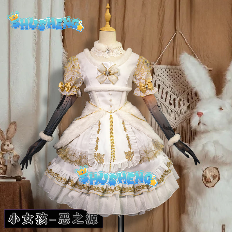 Game Identity V Little Girl Cosplay Girl memory Costumes Gorgeous sweet Lolita dress props accessories shawl Halloween party Set